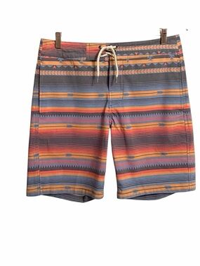 Faherty DGF Classic Southwestern Firesky Board Shorts Mens 30 Multicolor Aztec